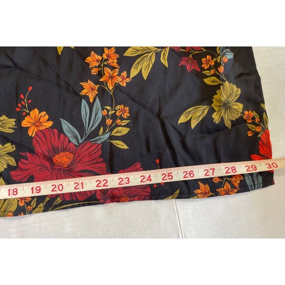 Midnight Bloom Maxi Dress Sz S Floral Deep V Neck Side Slit Boho Chic Summer NWT - Picture 11 of 16